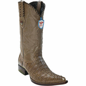 Caiman Tail Pointy Mexican Boots For Men