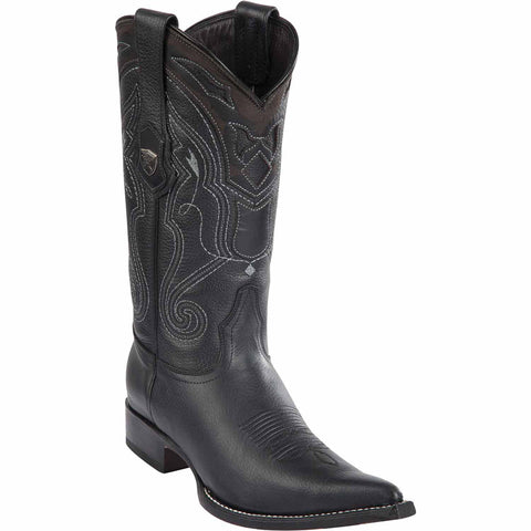 Long Toe Western Boots Black