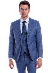 blue-plaid-mens-skinny-fit-suit-with-two-button-vest-low-cut
