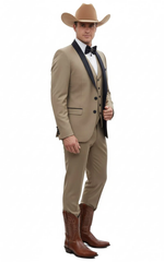 men-s-western-cowboy-suit-3-piece-tan-tuxedo-with-black-lapel-beige-vest-pants