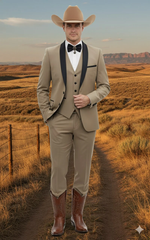 men-s-western-cowboy-suit-3-piece-tan-tuxedo-with-black-lapel-beige-vest-pants