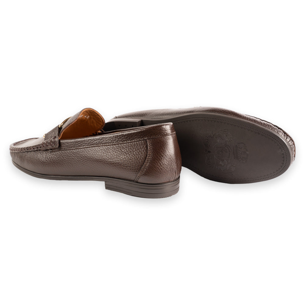 P0214 -3218 Deer V buckle- Brown