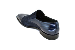 C140-3519-Navy suede+Calf