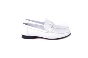 C0014053-3898Ost- Genuine Ostrich- White