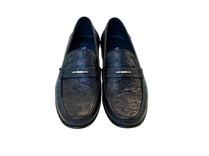C001405-3898Ost- Genuine Ostrich- Black