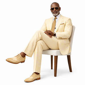 Mens Wide Stripe Seersucker Suit – Yuzu