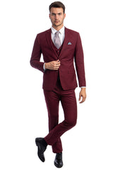 burgundy-mens-slim-fit-two-button-vested-suit-solid-basic-color