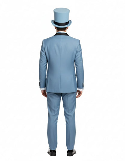 Dumb and Dumber Light Blue Tuxedo Costume for Men with Matching Top Hat  Classic 90s Party and Halloween Suit