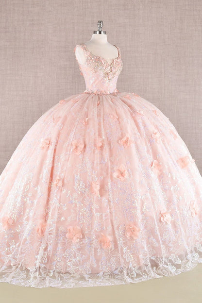 3D Butterfly Sleeveless Ball Gown by Elizabeth K GL3183