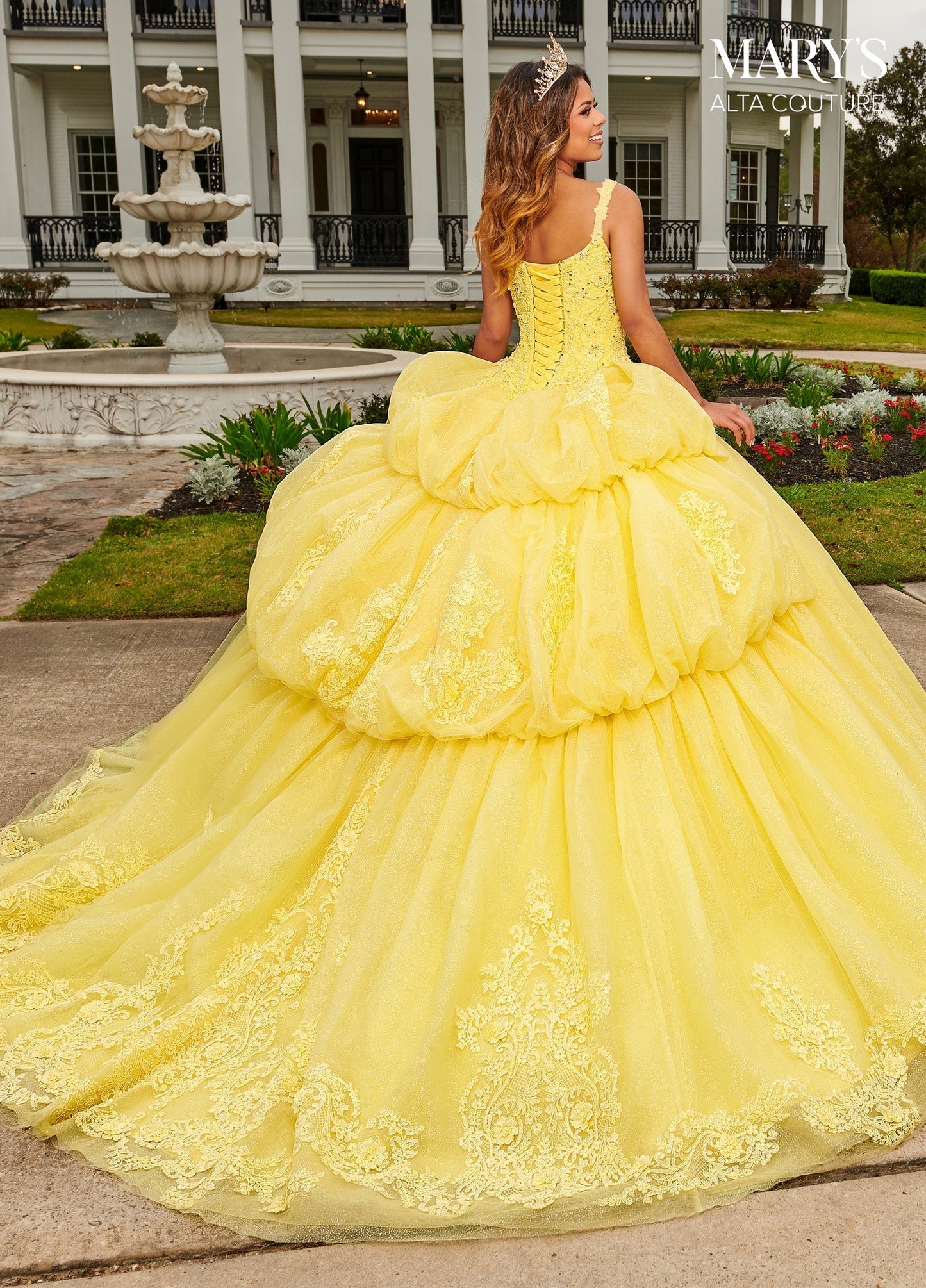 Alta Couture MQ3092 3D Floral Quinceanera Dress