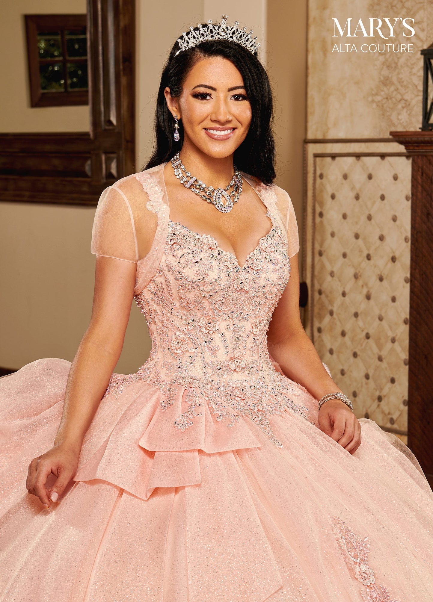 Alta Couture MQ3092 3D Floral Quinceanera Dress