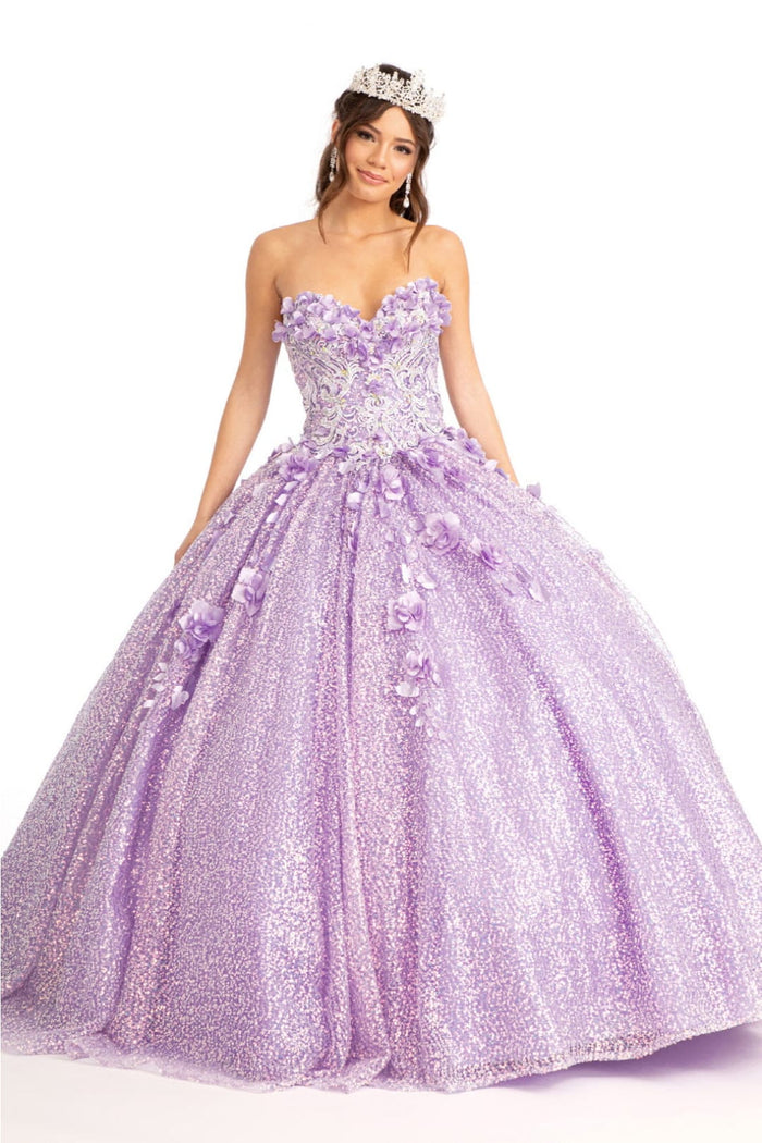3D Floral Sweetheart Gown by Elizabeth KGL1986