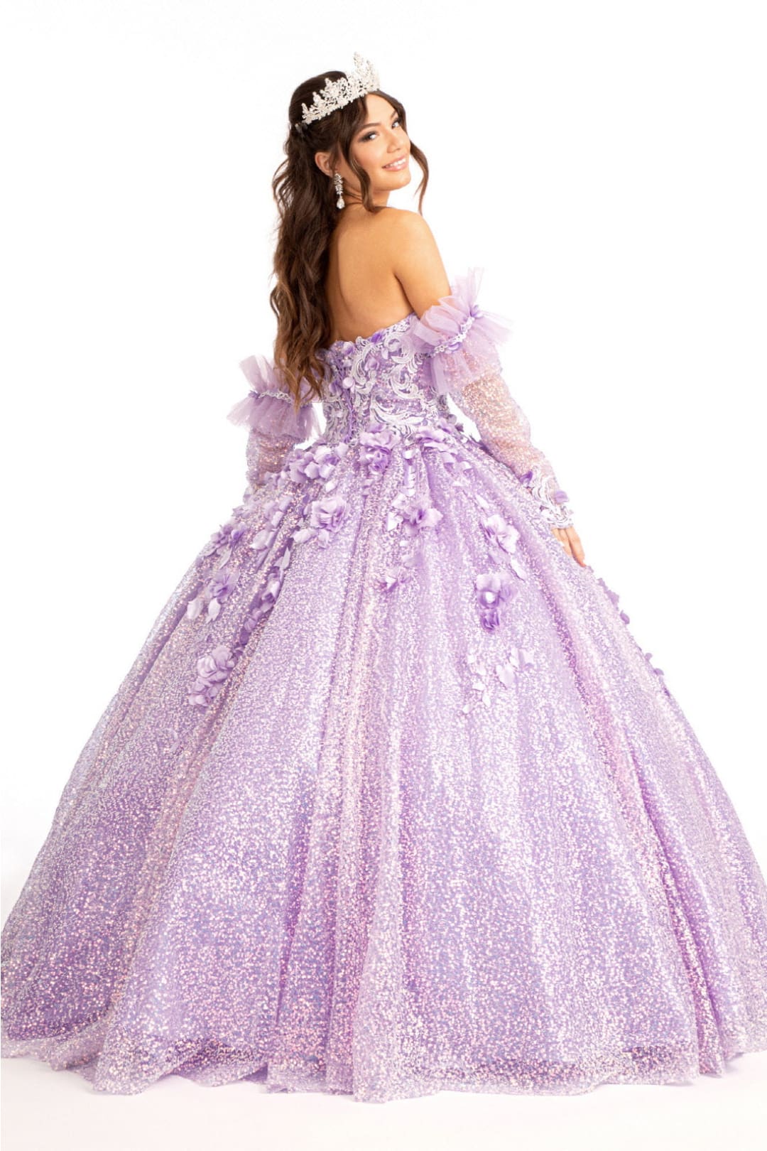 3D Floral Sweetheart Ball Gown by Elizabeth K GL1986 - Quinceanera Dresses