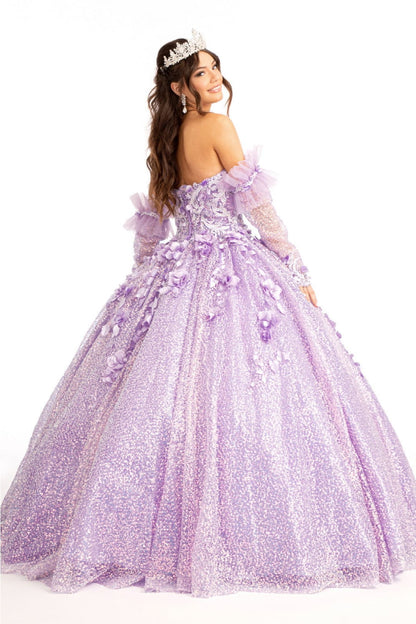 3D Floral Sweetheart Ball Gown by Elizabeth K GL1986 - Quinceanera Dresses