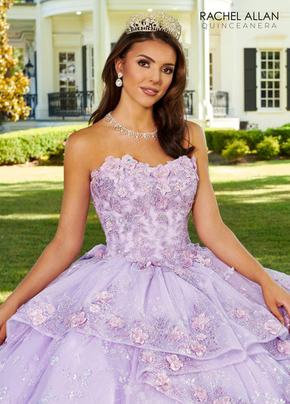 Rachel Allan RQ3100 3D Floral Sweetheart Quinceanera Dress