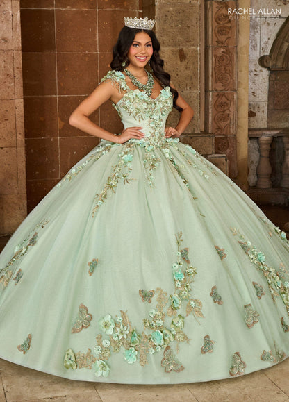 Rachel Allan RQ3125 3D Floral Sweetheart Quinceanera Dress