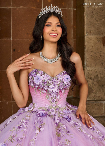 Rachel Allan RQ3125 3D Floral Sweetheart Quinceanera Dress