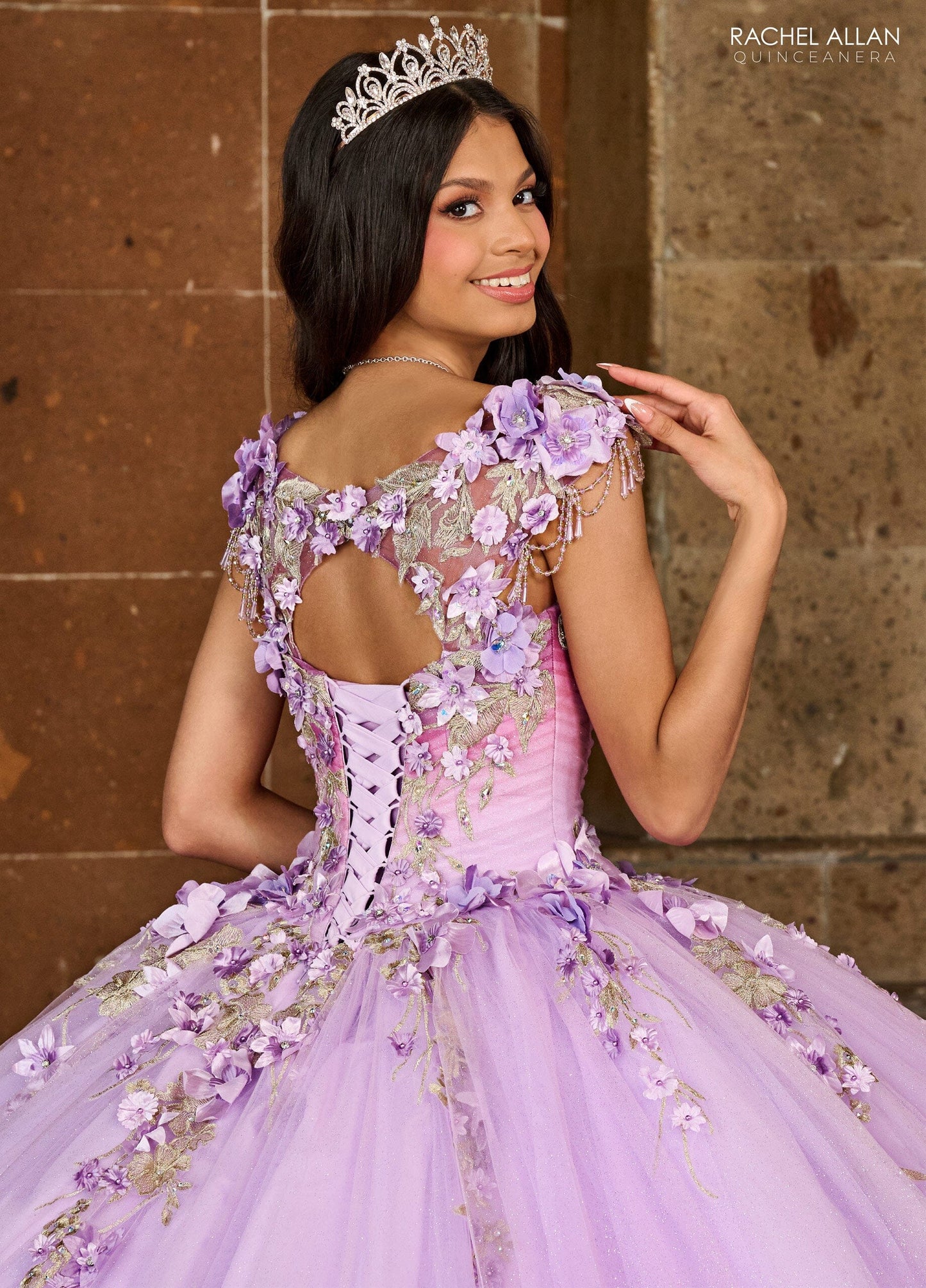 Rachel Allan RQ3125 3D Floral Sweetheart Quinceanera Dress