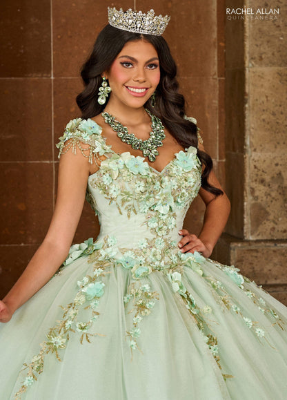 Rachel Allan RQ3125 3D Floral Sweetheart Quinceanera Dress