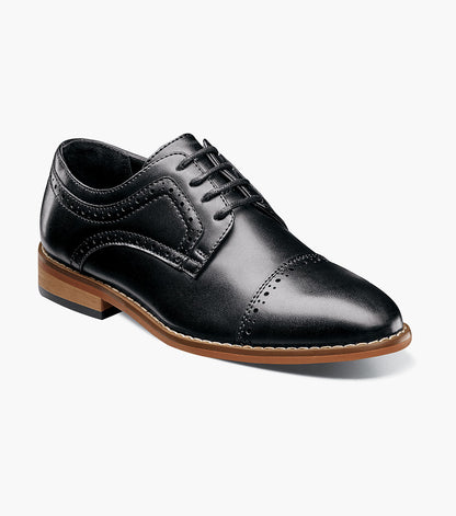 Stacy Adams KIDS DICKINSON Cap Toe Oxford Black by Stacy Adams Shoes