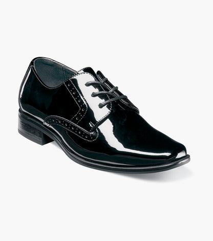 Stacy Adams KIDS SCOTTIE Plain Toe Oxford Black Patent by Stacy Adams Shoes