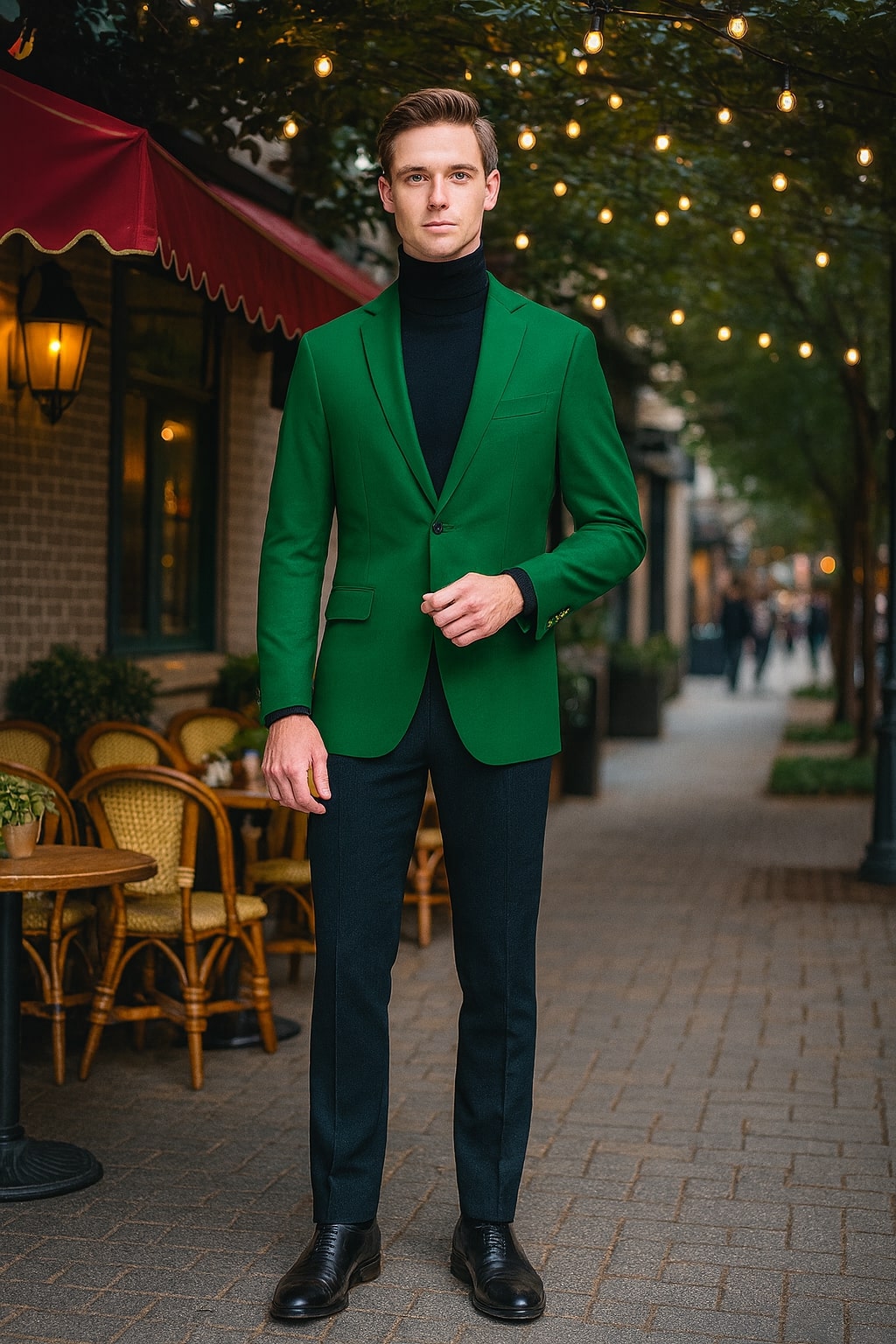 Mens Green Blazer  Stylish Casual and Formal Sport Coat for Parties, Weddings and Events in Emerald Green