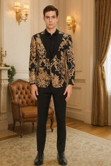 mens-black-and-rose-gold-floral-embroidered-blazer-suit-black-pants-luxury-tuxedo-jacket-for-weddings-proms-and-parties
