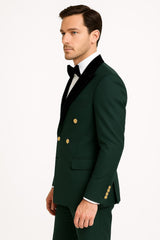 mens-green-double-breasted-wedding-tuxedo-with-black-velvet-lapel-and-gold-buttons