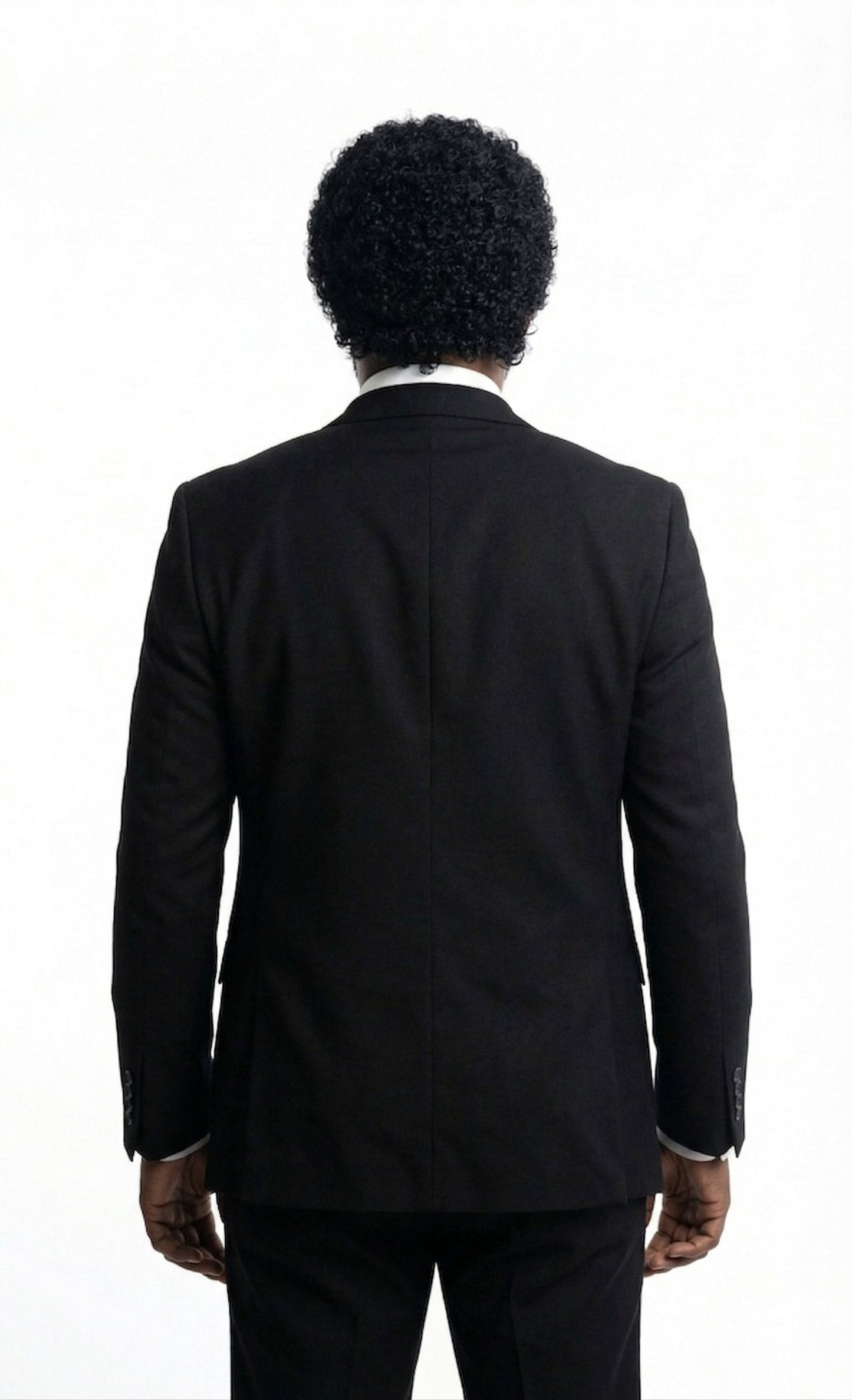Mens Black Blazer – Jules Winnfield Inspired Pulp Fiction Style Classic Formal Blazer for Men Vintage Retro Jacket