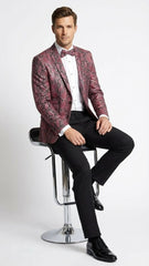 men-s-burgundy-and-black-snakeskin-print-blazer-alligator-crocodile-sport-jacket-exotic-skin