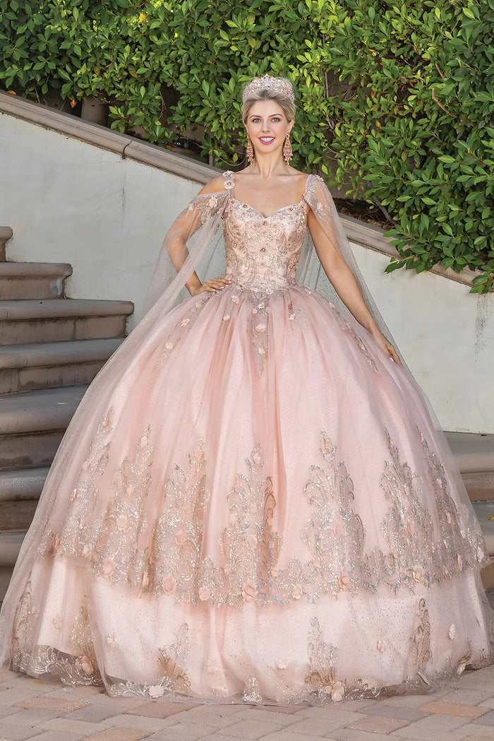 Dancing Queen Dresses DQ-1676 Quinceañera Gown with Full Tulle Skirt