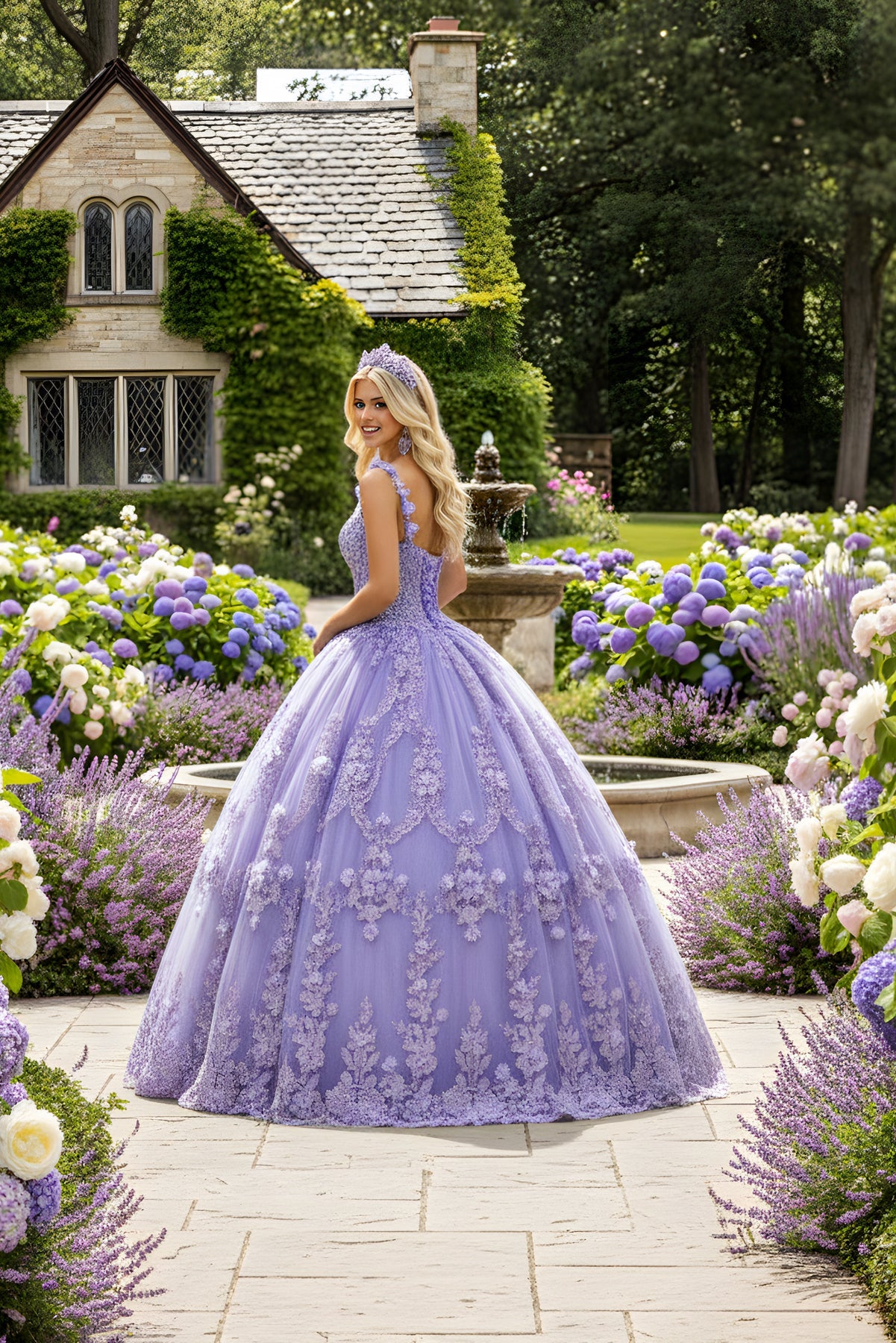 Dancing Queen Dresses 1808 Quinceanera Gown for Timeless Beauty