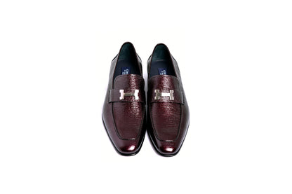 C01999-5760V H buckle Vita Calf Skin-Burgundy