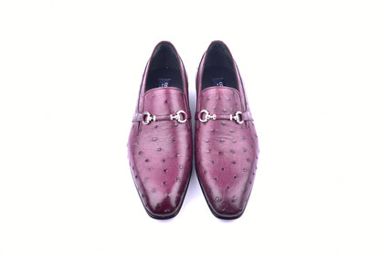 C0229-5776 Genuine Ostrich- Burgundy
