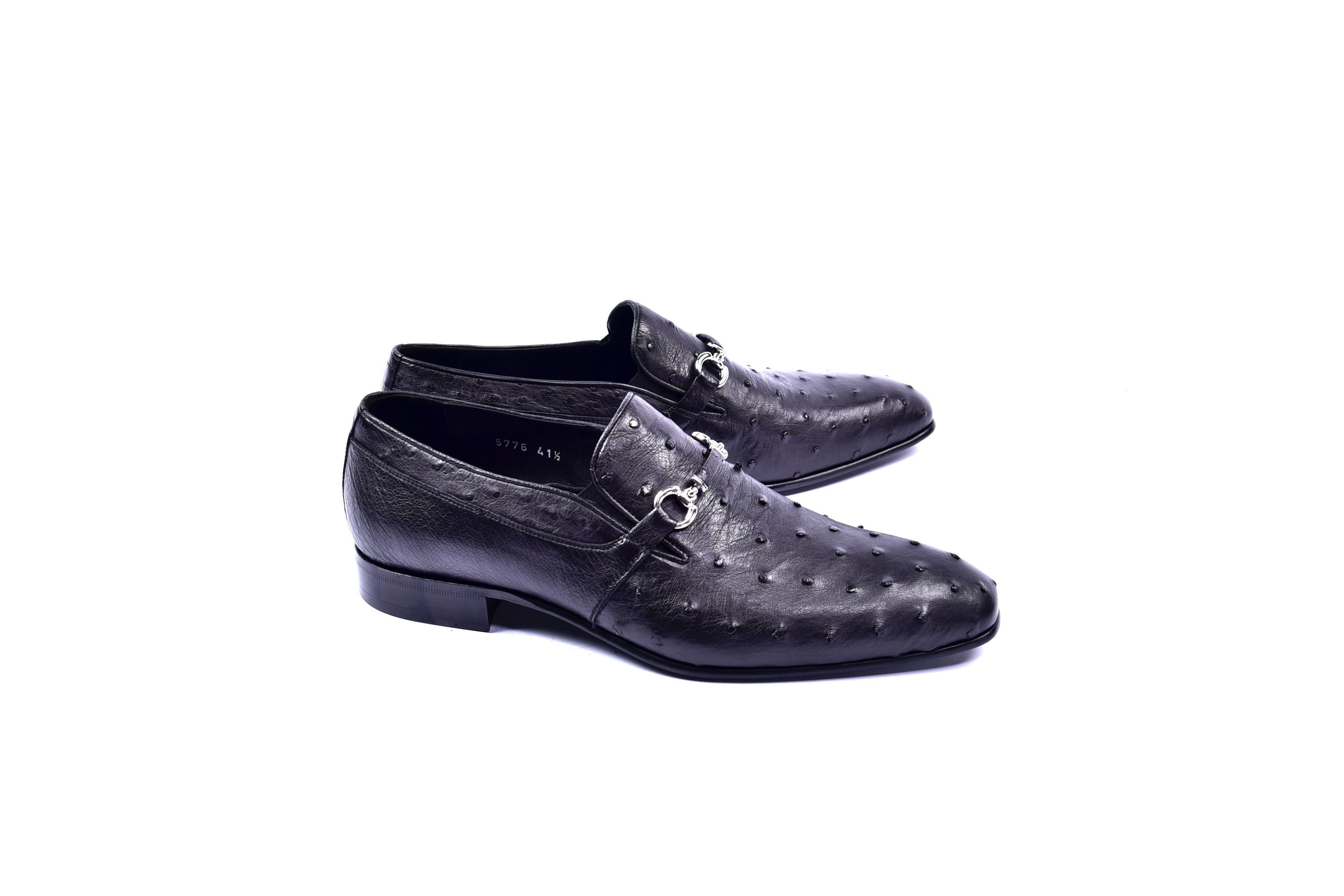 40 C0225-5776 Genuine Ostrich- Black