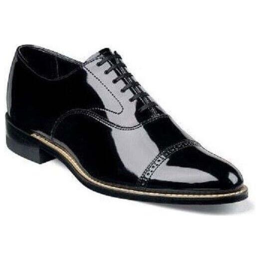 Stacy Adams Shoes Concorde Patent Leather Oxford Tuxedo Black 11003-01