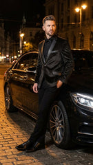 men-s-crocodile-alligator-exotic-skin-texture-blazer-slim-fit-designer-jacket-with-satin-lapels-for-formal-and-party-wear-in-black-color