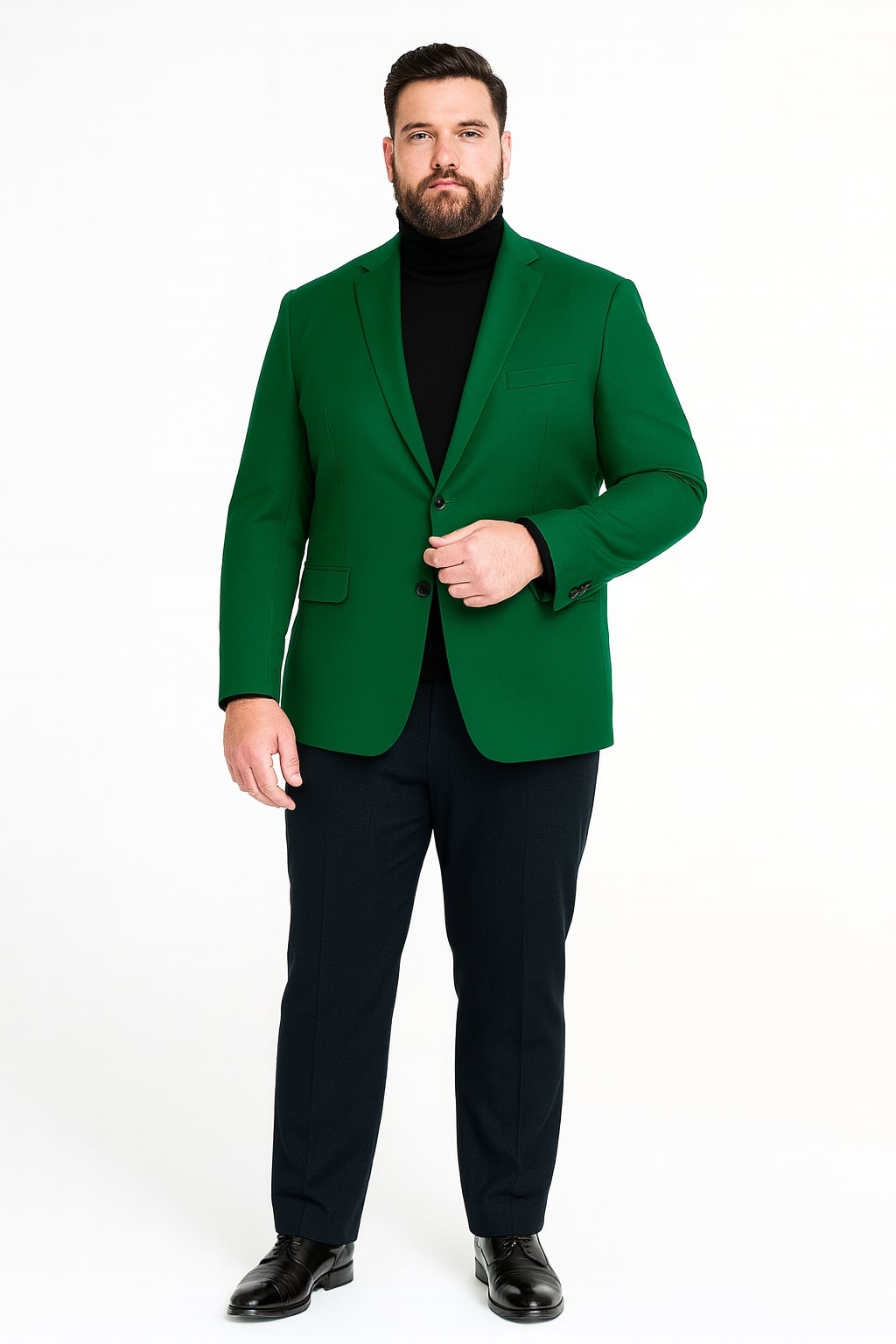Mens Green Blazer  Stylish Casual and Formal Sport Coat for Parties, Weddings and Events in Emerald Green