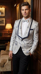 men-s-white-and-navy-blue-lapel-floral-jacquard-blazer-with-contrast-shawl-lapel-luxury-wedding-and-party-wear-jacket-paisley-tuxedo-navy-pants