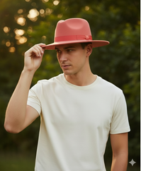 men-s-coral-pink-wide-brim-fedora-hat-wool-felt-dress-hat-with-red-ribbon-band