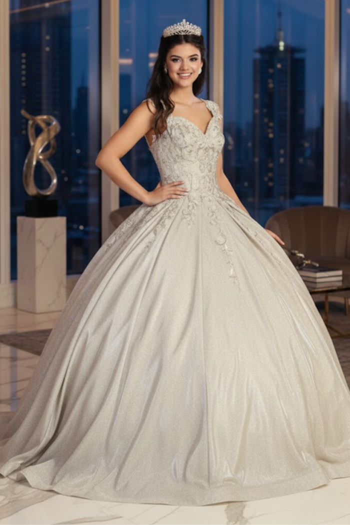 Quinceanera Dress Ball Gown Off The Shoulder Glitter & Plus Size