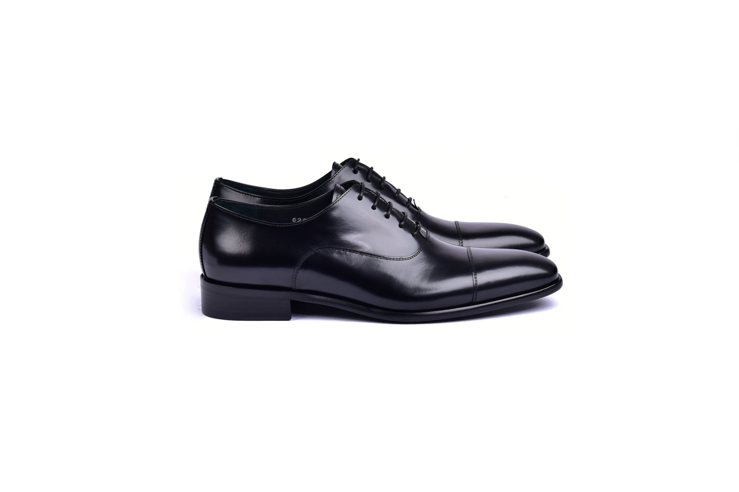 C0092-6265 Cap toe Lace up-Shinny Calf Black