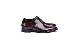 C0095-6265 Cap toe Lace up-Shinny Calf Brown
