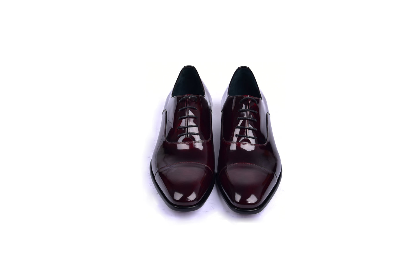 C0093-6265 Cap toe Lace up-Shinny Calf Burgundy