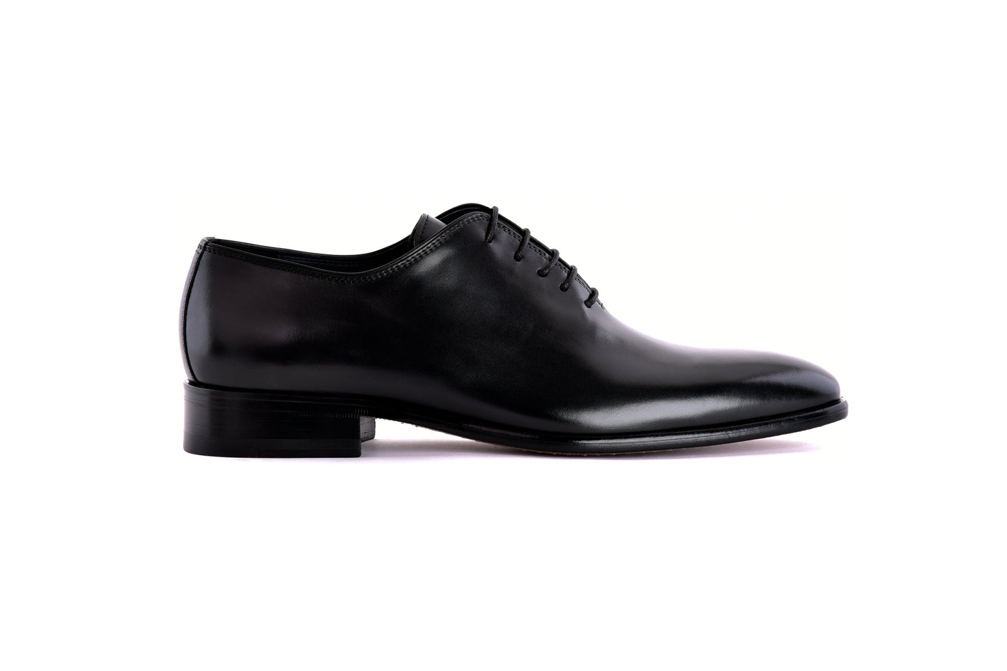 C0001110-6292OXF- Plain toe lace up-Black