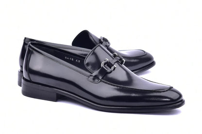 Corrente 6415 Calfskin Slip-On Loafer - Black - Black - Size 13
