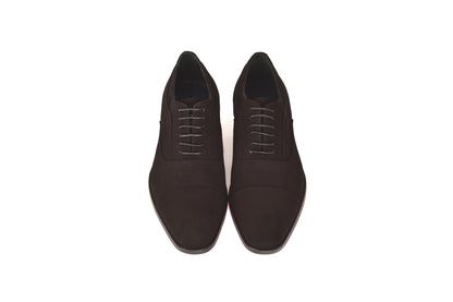 C0001108-6694S Cap toe lace up-Black Suede
