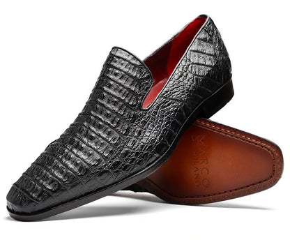 Marco Di Milano Trento Black Genuine Caiman Crocodile Slip-On - view 1