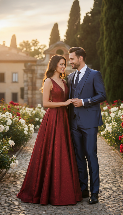 Mens Navy Blue Shiny Finish 3-Piece Suit Set  Premium Tailored Fit Formal Wedding and Party Sateen Slim Fitted Suit