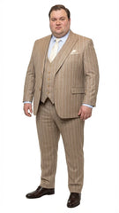 mens-beige-pinstripe-three-piece-vested-suit-tailored-fit-business-attire-in-tan-stripe-by-rossiman
